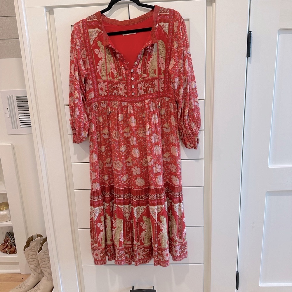 Spell Poinciana Midi Dress